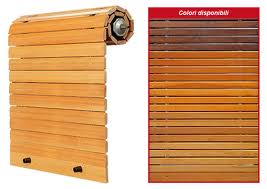 Tapparella in legno, douglas, pino