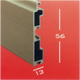 Terminale 13x56 alluminio estruso